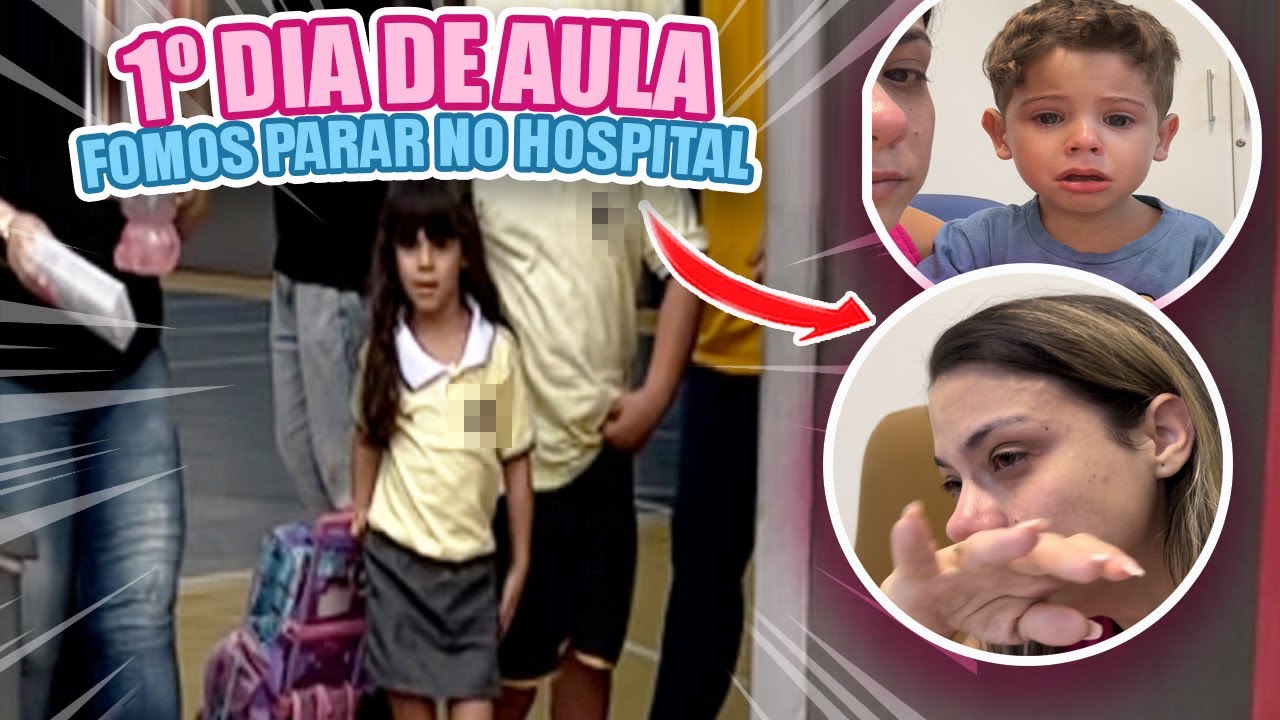 AS PRESSAS PARA EMERGÊNCIA NO PRIMEIRO DIA DE AULA DA ESCOLA NOVA * Susto enorme! | Kathy Castricini