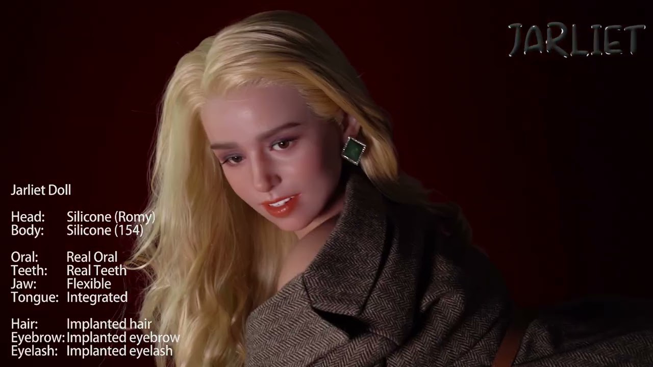 Jarliet 5ft1in Full Body Blonde Hair Mature Sex Doll with ROS Silicone Head for Blowjob - Romy