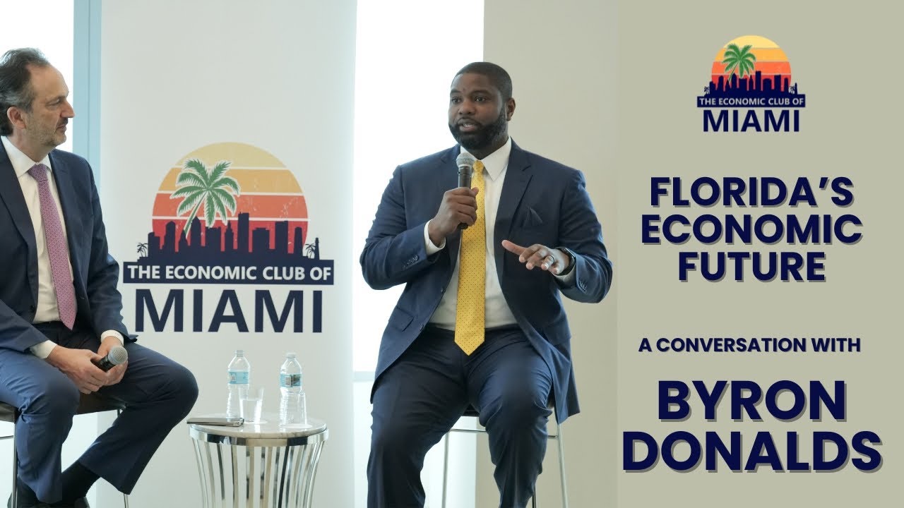 Florida's Economic Future: A Conversation with Byron Donalds, Economic Club of Miami, Downtown Miami