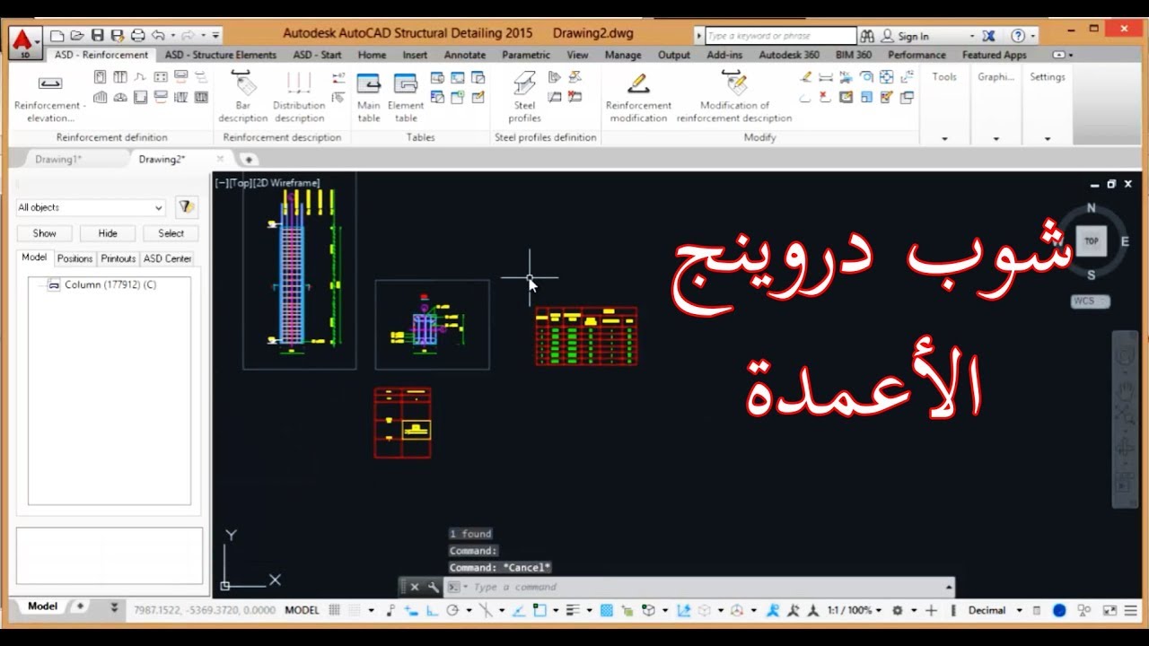 Shop drawing For Columns By Revit and ASD شوب دروينج الأعمدة باستخدام الريفيت و الأتوكاد أستركتشر