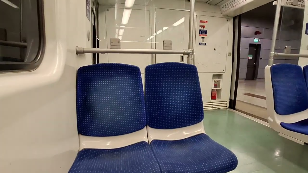 Athens metro line 3 from Maniatika to Dimotiko Theatro
