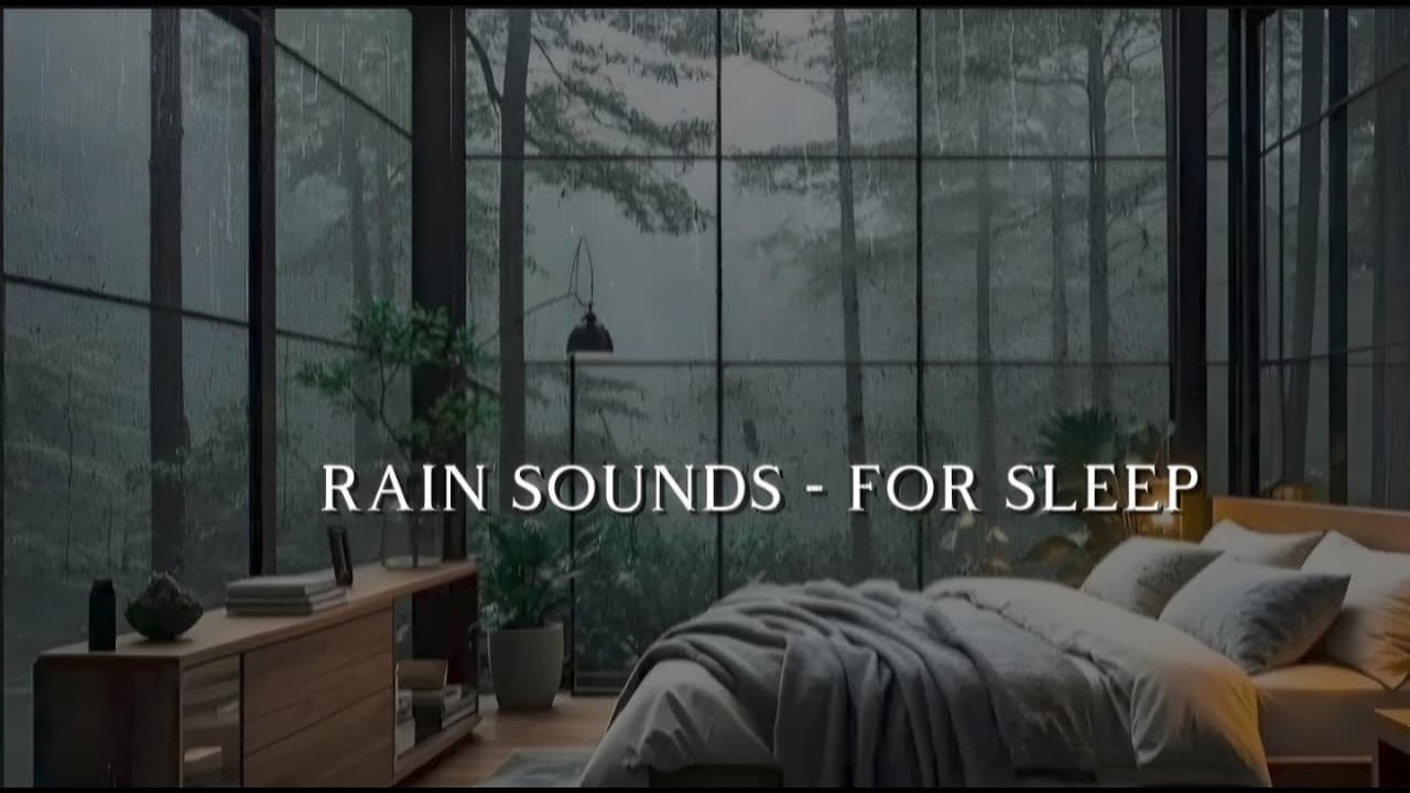 The Soothing Sound of Rain | Climb Into Bed and Feel the Rain Near the Window for Deep Sleep