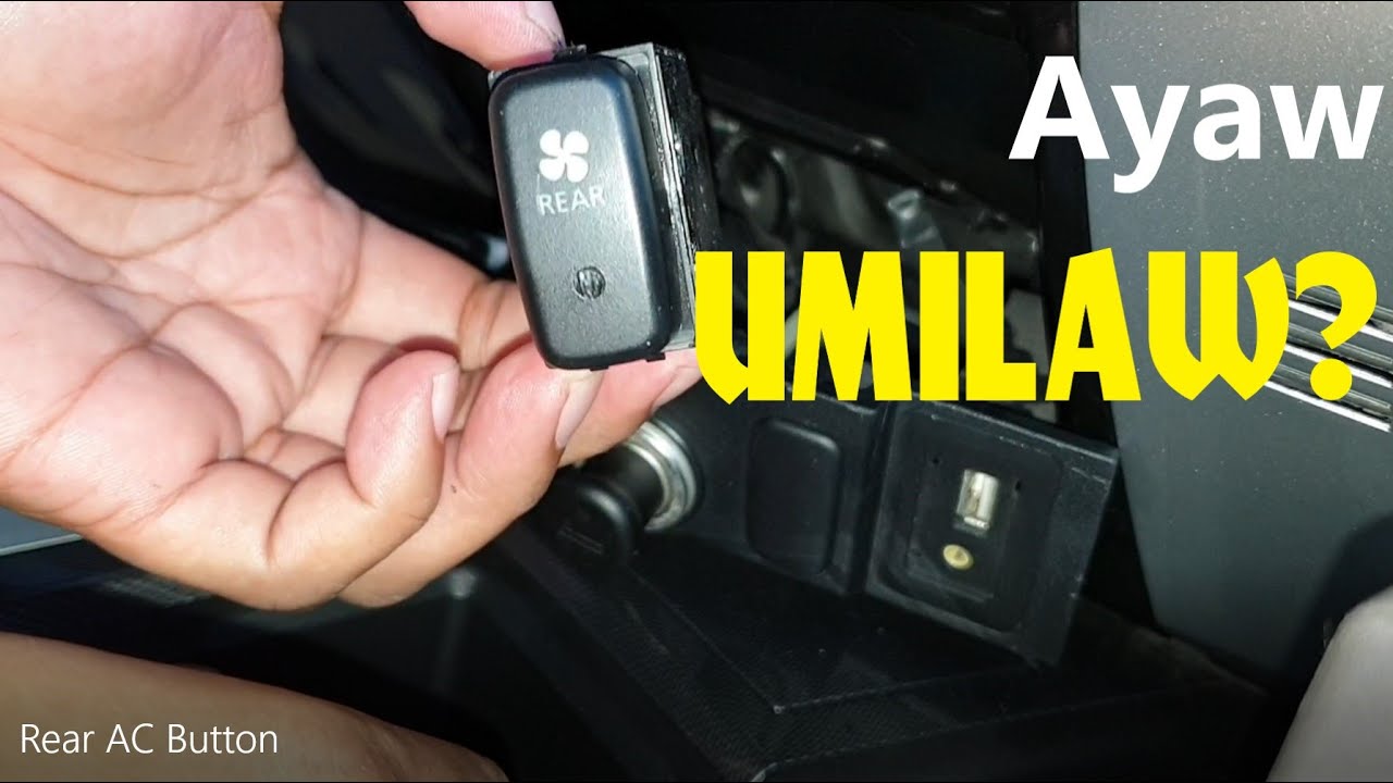 Paano Ayusin ang Pundidong Rear AC Button ng Montero Sport