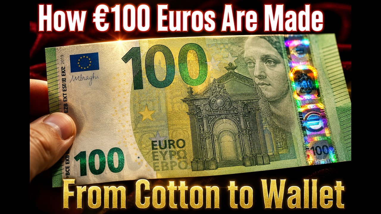How &euro;100 Euro Notes Are Made  From Cotton Field to Your Wallet | The Secret Journey of a &euro;100 Euro
