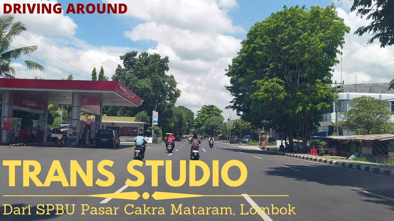Driving Around : Transmart Studio Mataram from SPBU Pasar Cakra | Lombok