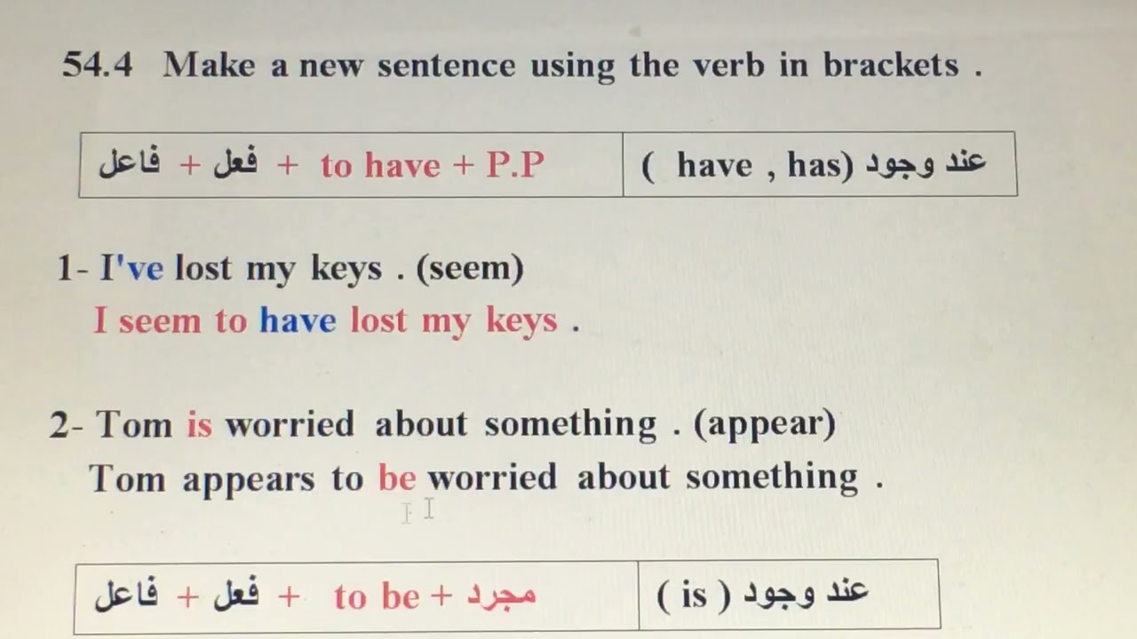 Unit 54 / Verb + to / decide to ... forget to