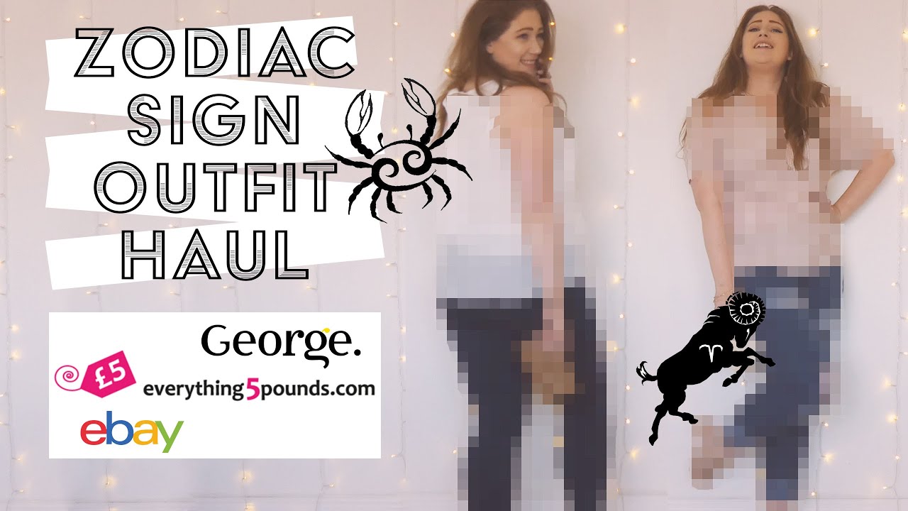 DRESSING AS MY ZODIAC SIGN | CANCER & ARIES | EVERYTHING5POUNDS HAUL