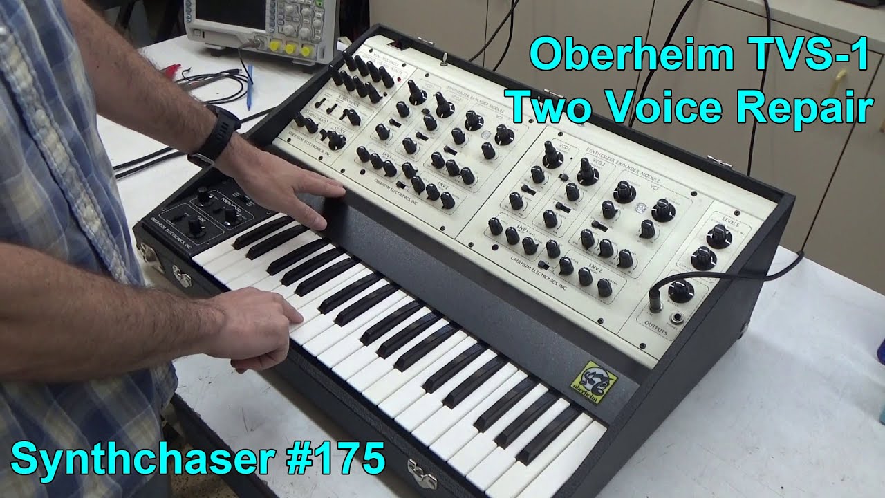Vintage Oberheim Two Voice Synthesizer TVS-1 Repair - Synthchaser #175