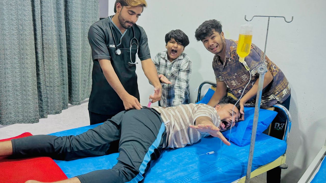 Hamza habshi ko khatarnak injection lagwa deya 😳 || Ye kya ho gaya Hamza habshi ko 😳 ||