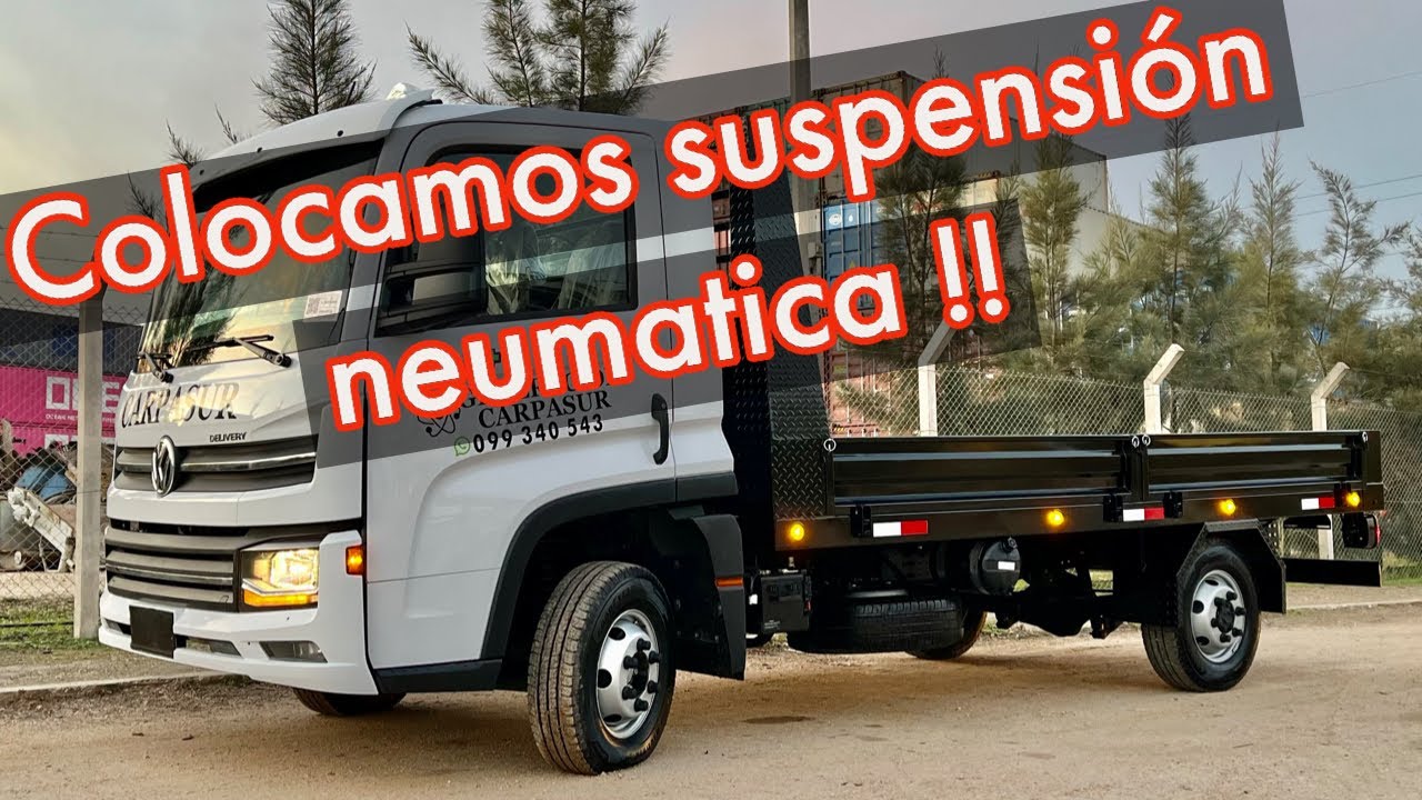 Le pusimos suspensión neumatica a un camión