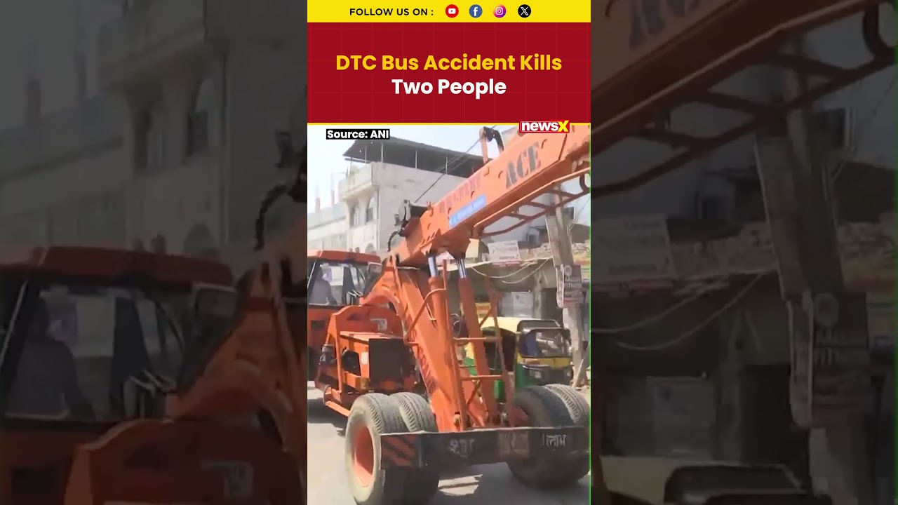 Delhi DTC Bus Accident In Nangloi Claims Two Lives, Bus Towed Away #delhiaccident