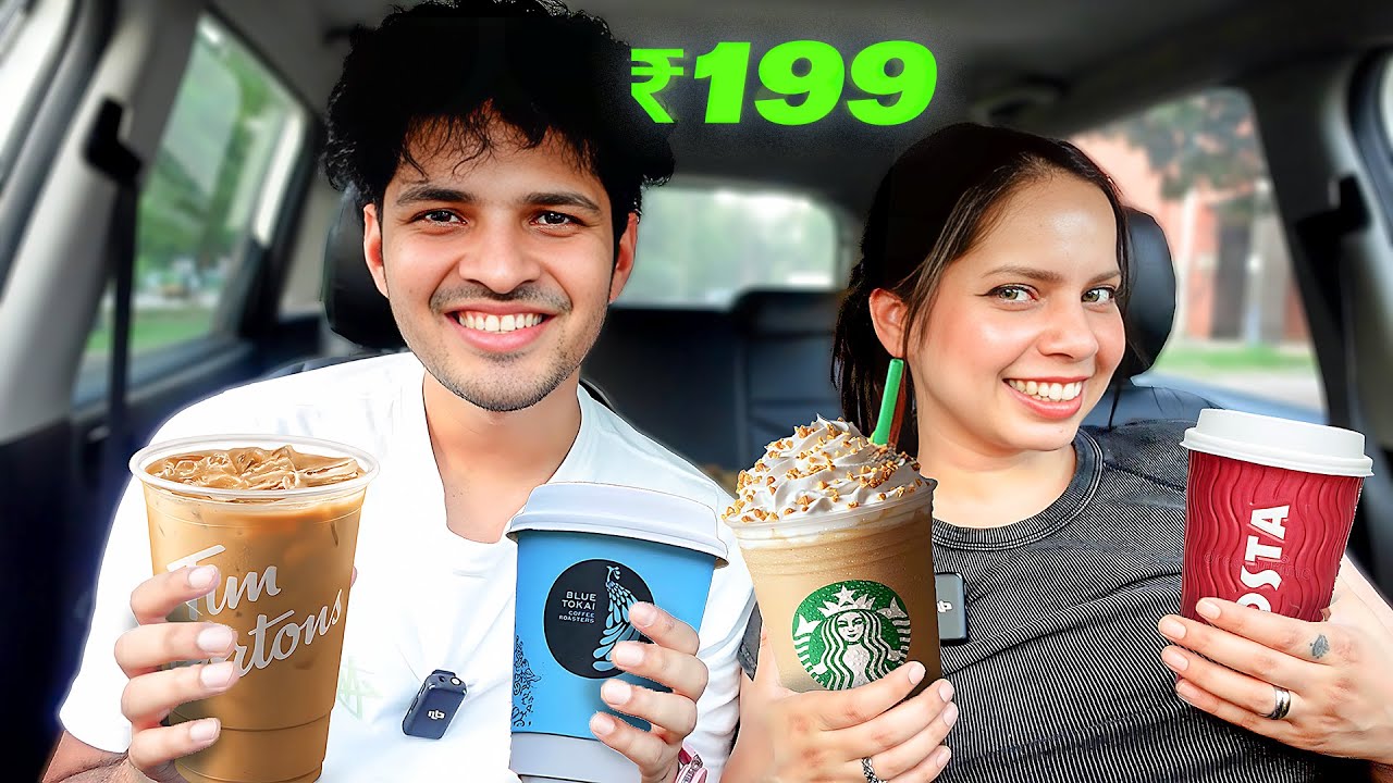 We Tried The Cheapest Coffee From STARBUCKS, COSTA COFFE, BLUE TOKAI, TIM HORTON'S