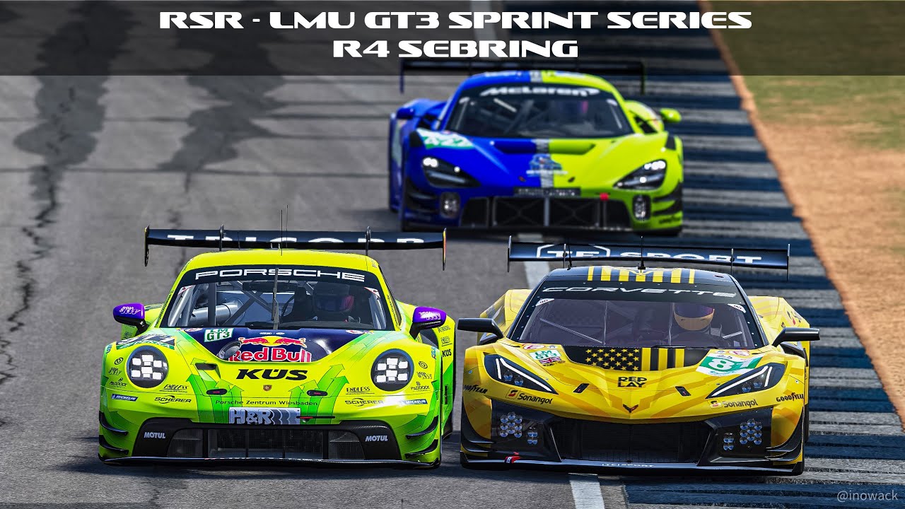 LIVE: LMU | RSR - LMU GT3 SPRINT SERIES - R4 Sebring | Onboard