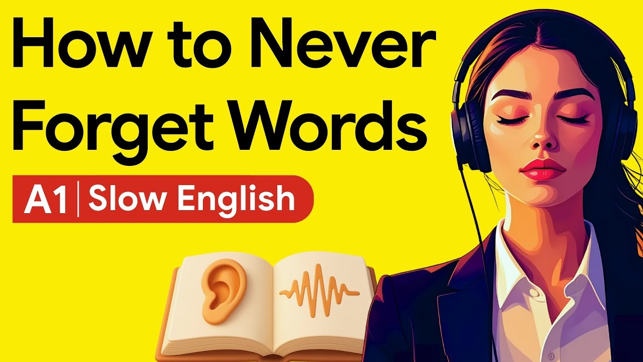 A1 English Listening Practice - How to Never Forget English Words