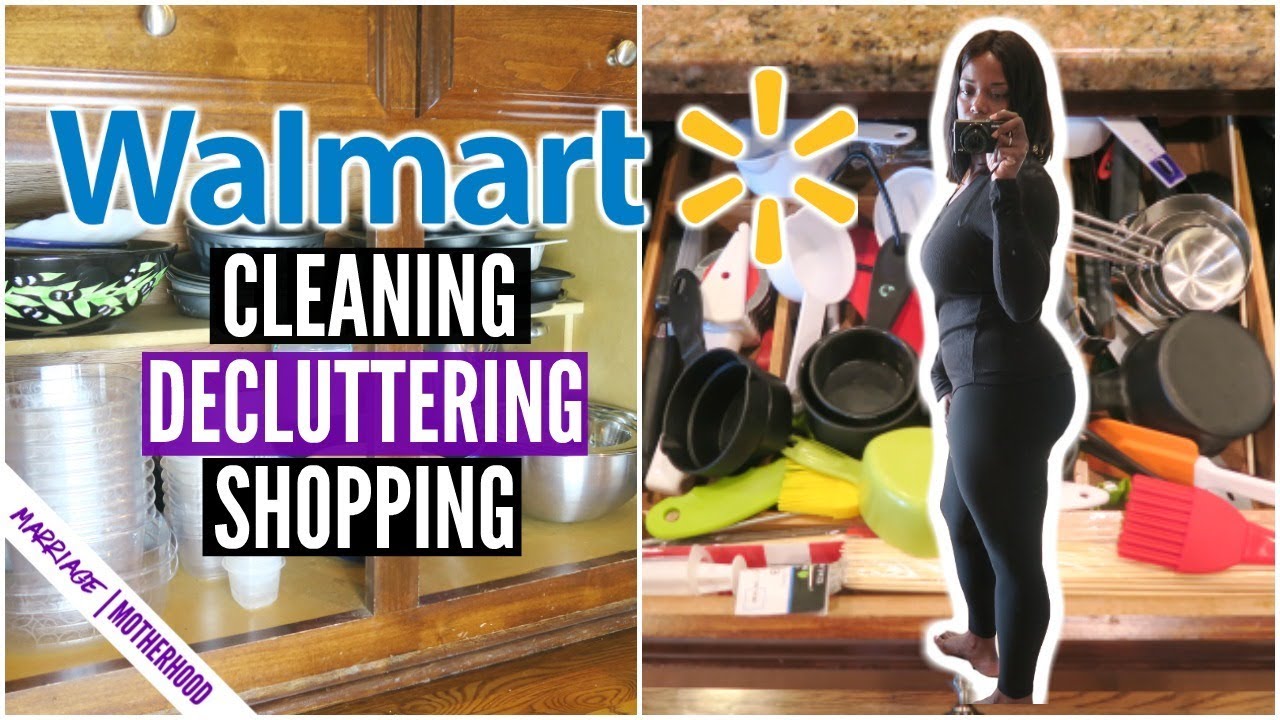 Cleaning routine 🏠Declutter with me 🛍️Walmart Try on Haul 😲 SUNDAY SETUP