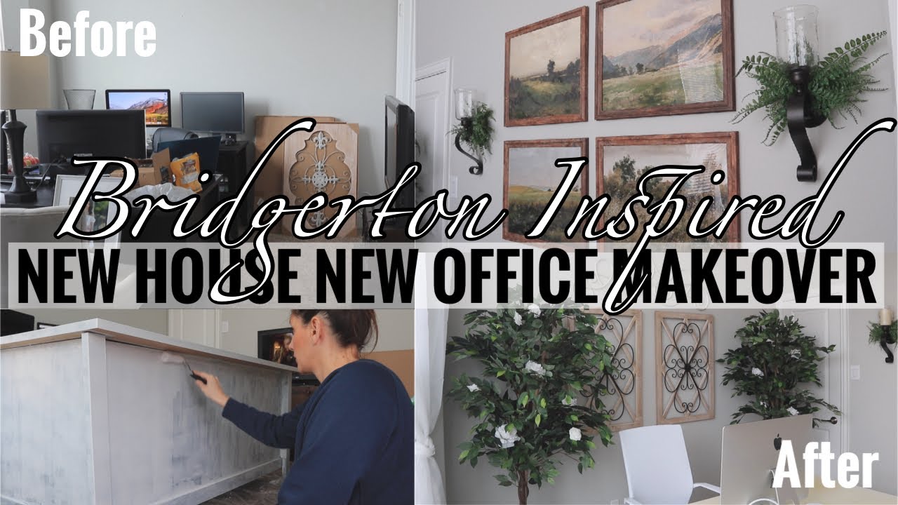 OFFICE MAKEOVER | FRENCH COUNTRY *BRIDGERTON INSPIRED* W/ UNIQUE DIY!