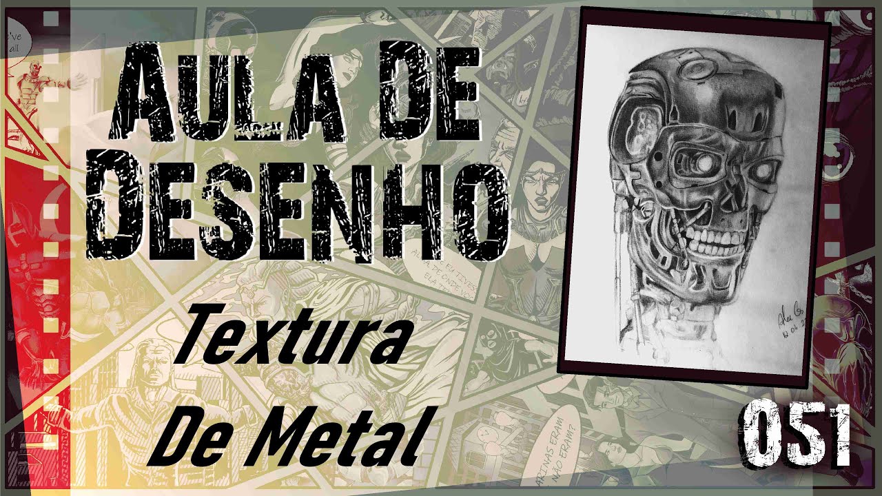 Aula De Desenho  51   Textura De Metal