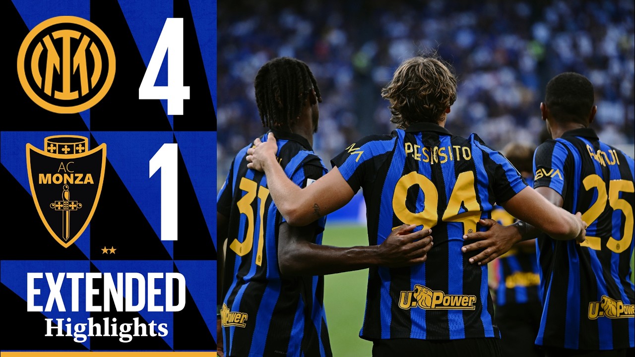 QUATTRO GOL E SPETTACOLO ALLA PRIMA DI CAMPIONATO 4️⃣😎 | INTER 4-1 MONZA | EXTENDED HIGHLIGHTS 🖤💙
