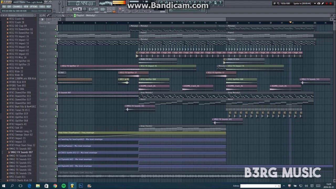 AVICII - Faster Than Light (UMF 2016 ID) -REMAKE- [FLP]