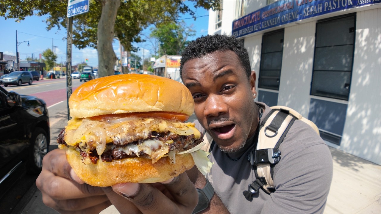 NYC&rsquo;s CRAZY Jamaican Oxtail Smash Burger for $17