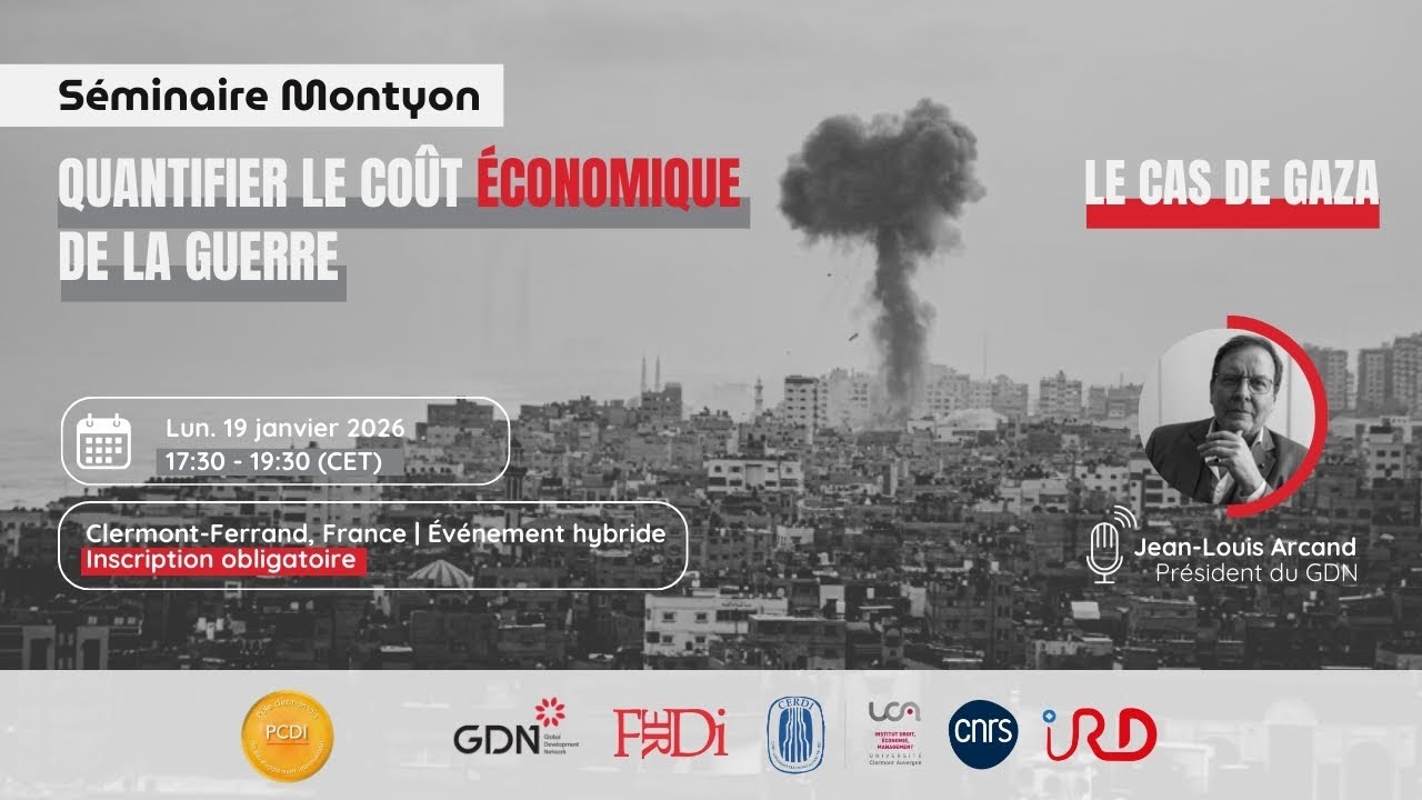Séminaire Montyon : Quantifier le coût économique de la guerre. Le cas de Gaza