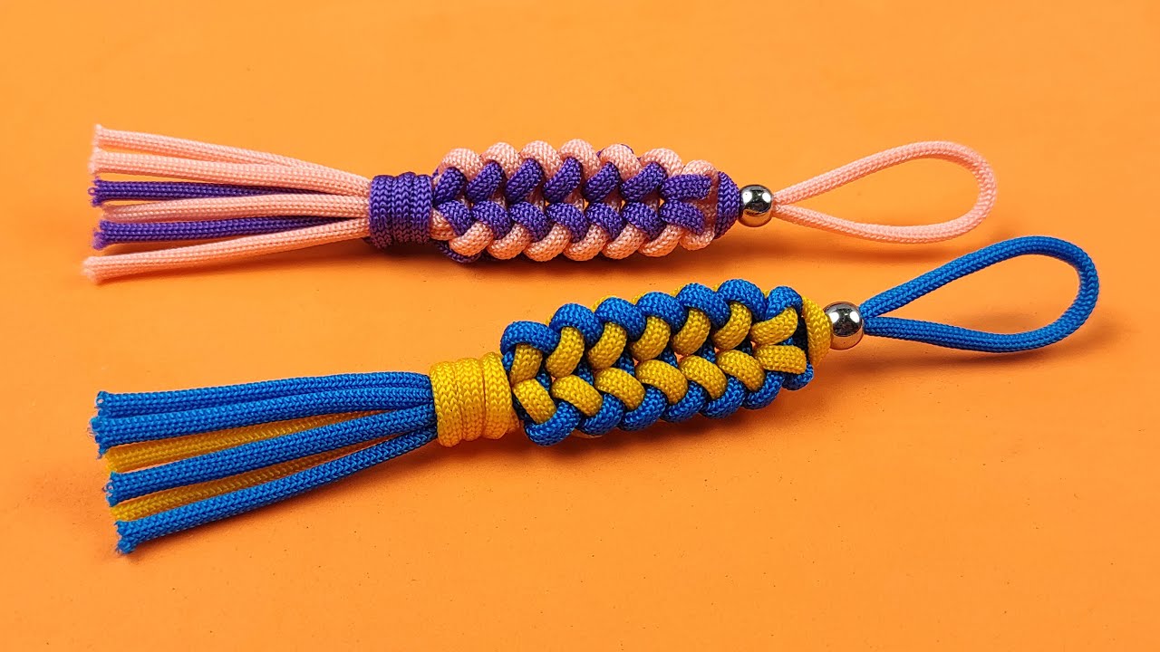 Super Easy Paracord Lanyard Keychain | How to make a Paracord Key Chain Handmade DIY Tutorial #46