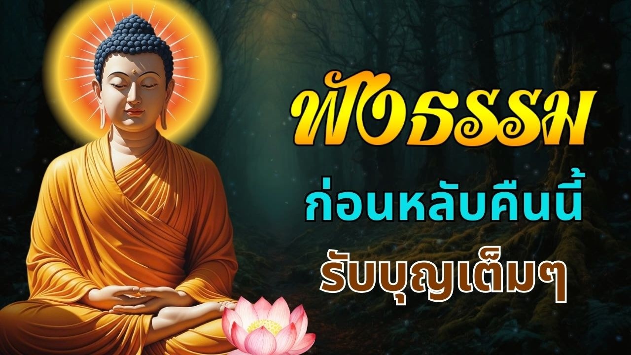 ฟังธรรมก่อนนอน แบบยาวต่อเนื่อง 🍃  ไม่เร่งรีบ ไม่กดดัน  เติมพลังใจให้ชีวิตวันใหม่