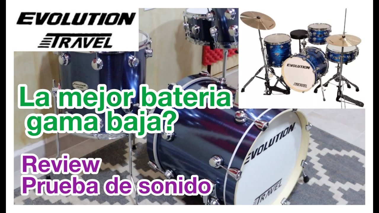 Bateria Evolution Travel (Review y Prueba De Sonido) || Alvaro Aguilar