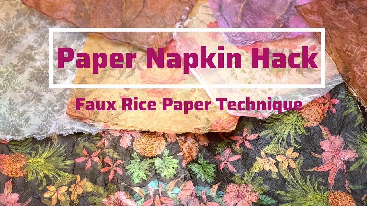 DIY Faux Rice Paper Tutorial - Easy!!