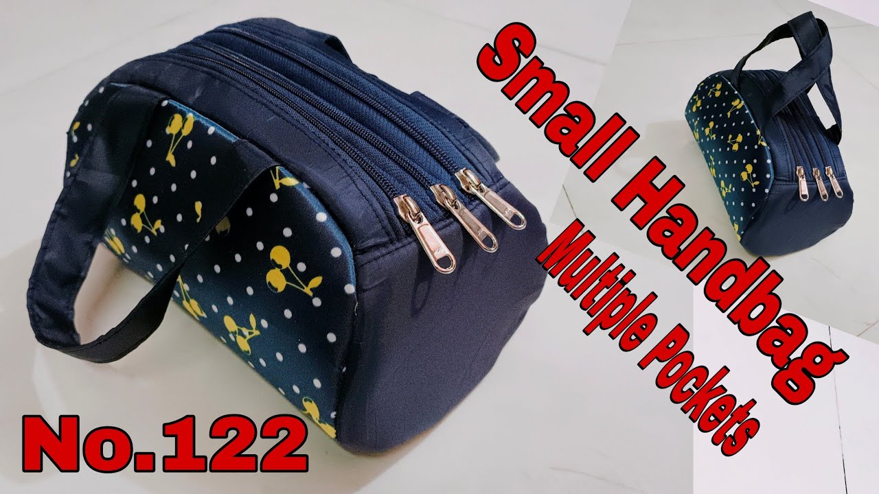DIY: Designer Small Handbag No. 122,  With Multi Pockets Tutorial By Anamika Mishra...