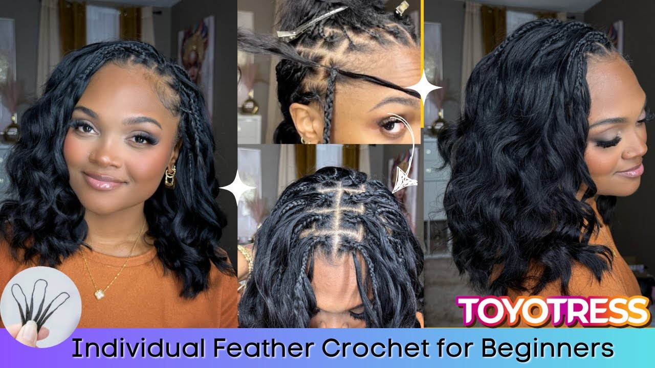 Вязание крючком из перьев (Individual Feather Crochet) с Toyotress Ocean Wave | VandyVanity