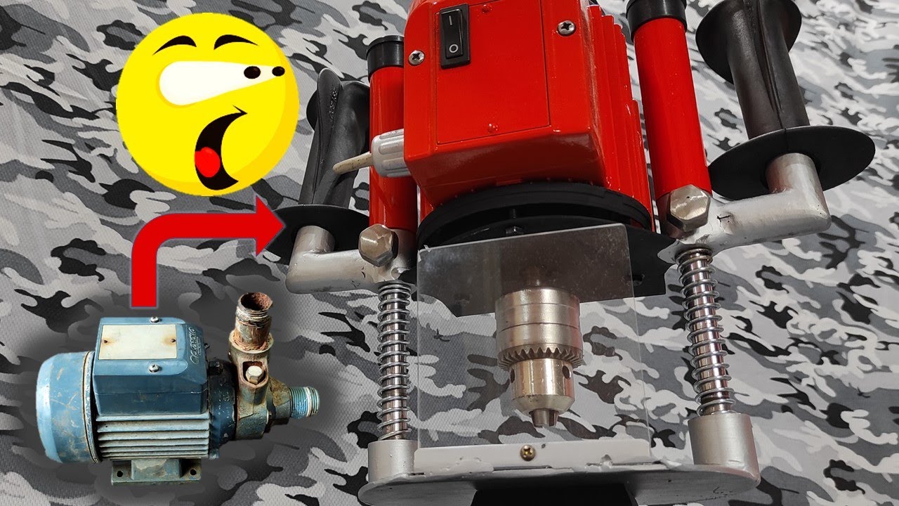 ✅ Que hacer 🤔 con motor de bomba de agua dañada❓♻️ Construye una FRESADORA, ven, te digo cómo.