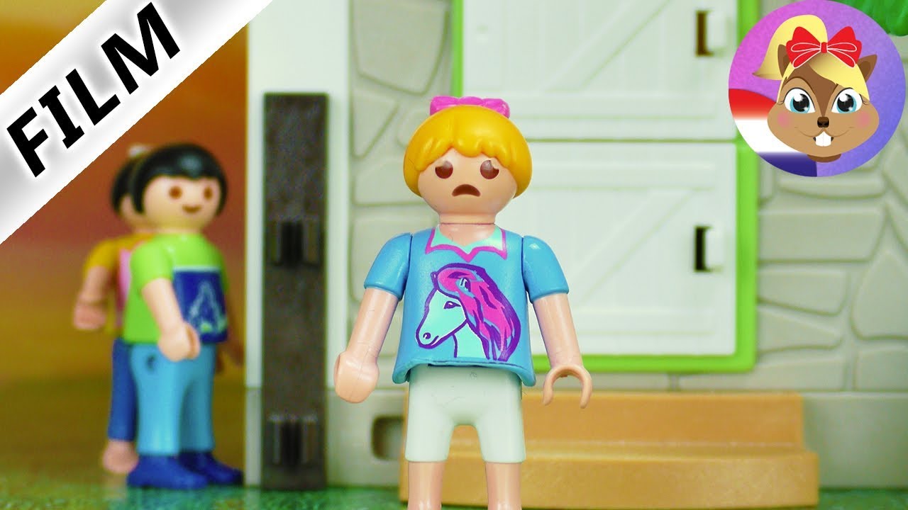 Playmobil video Nederlands | PESTEN op paardenkamp |Hannah is droevig! Wie heeft haar dat aangedaan?