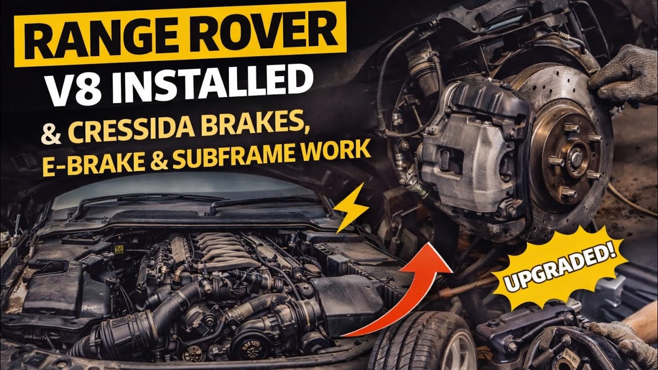 Range Rover V8 Swap Started | Cressida Brakes, Subframe & E-Brake Update