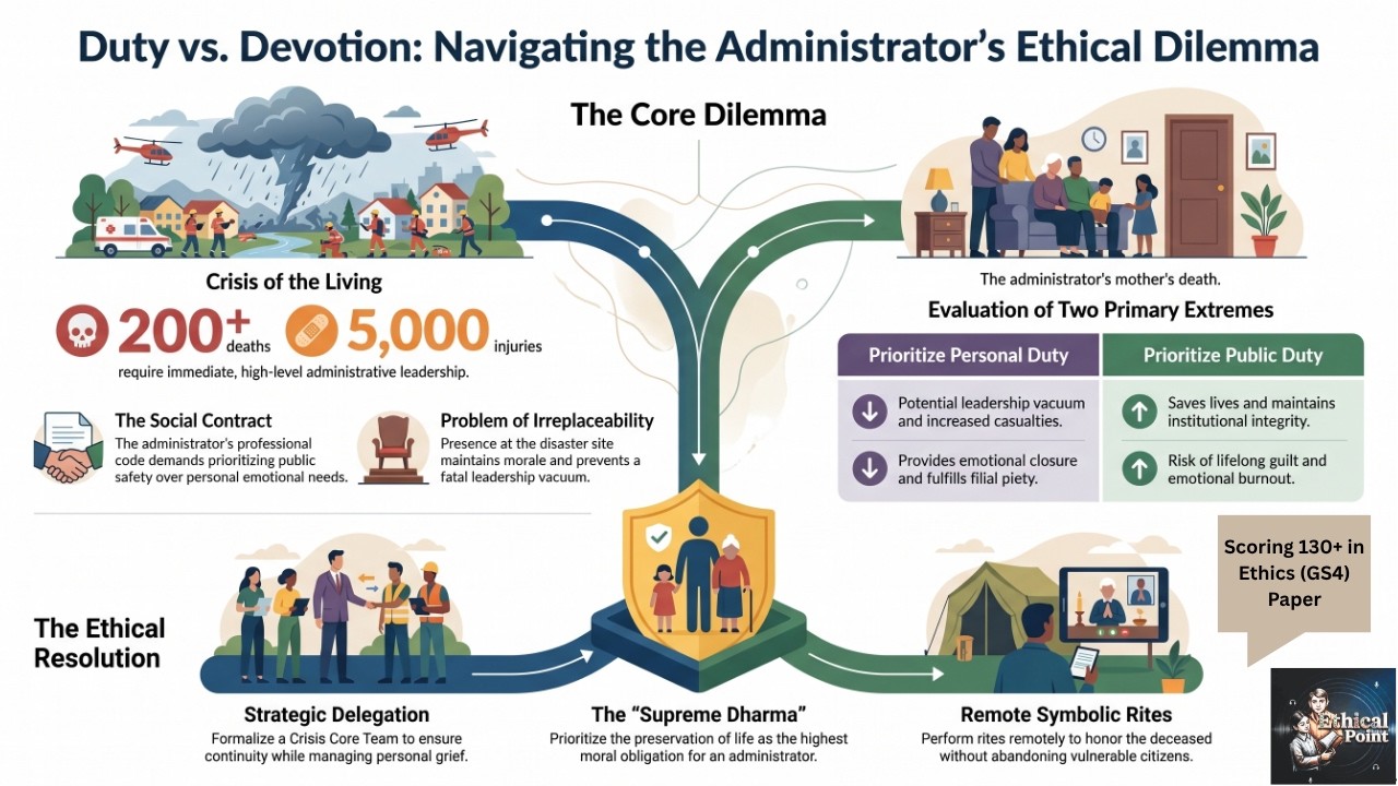 Duty vs. Family: The Ultimate Ethical Dilemma of an IAS Officer | UPSC Ethics CASE STUDY | CSE GS4