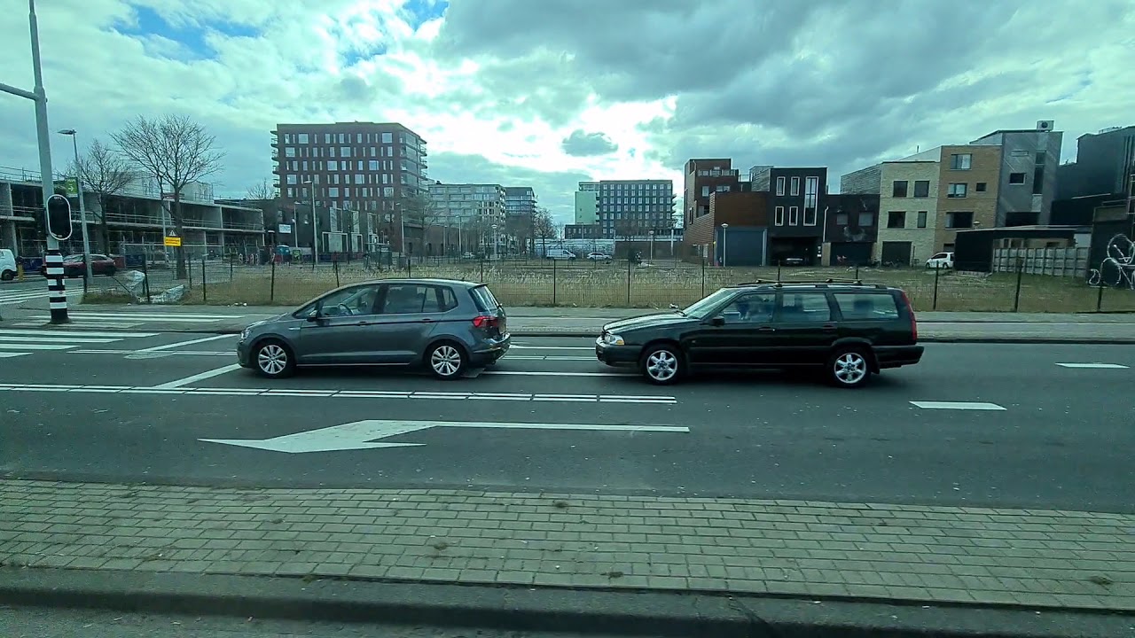 🚍Busrit in de GVB Amsterdam buslijn 36 Buikslotermeerplein-Station Sloterdijk