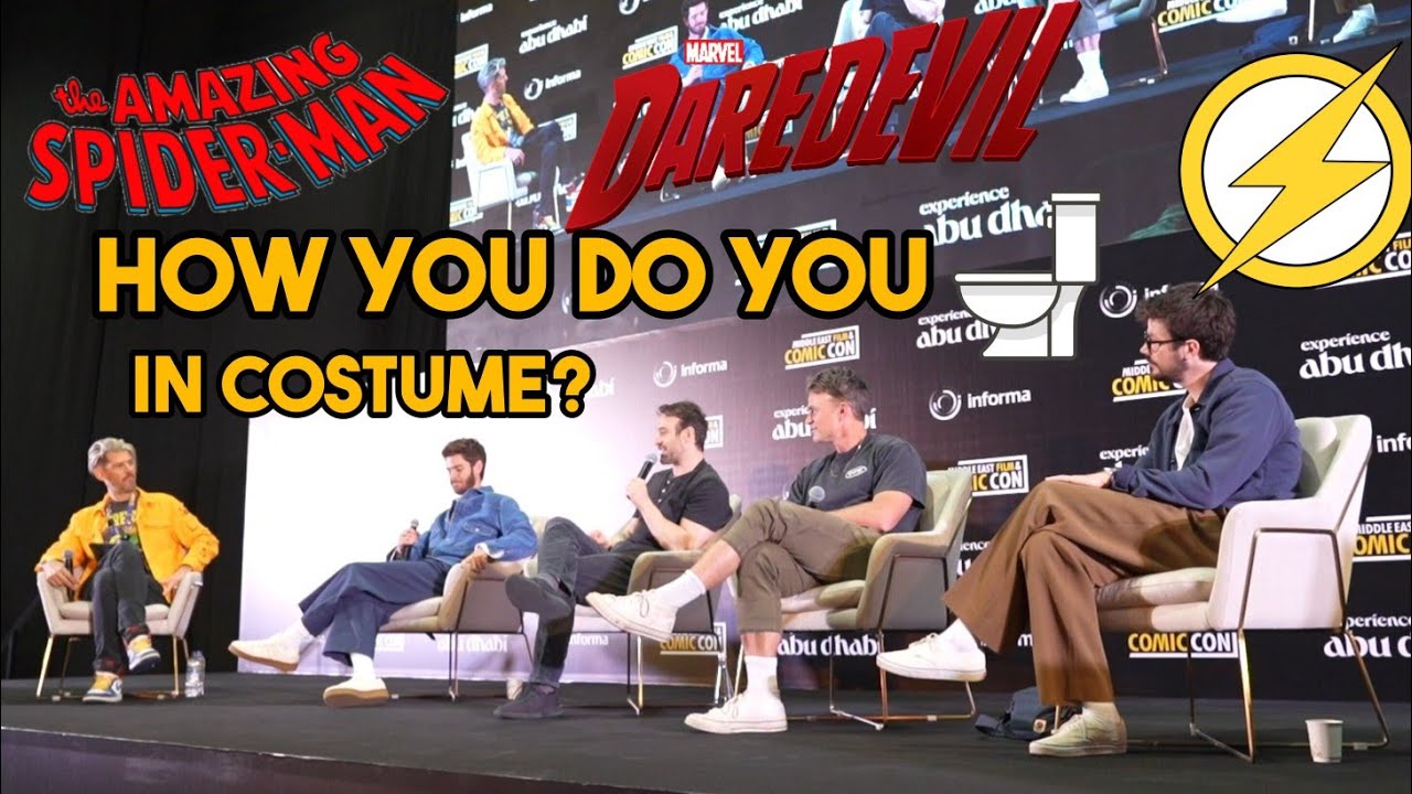 How do Spider-Man, Daredevil, The Flash, and Bullseye 🚽 in costume?
