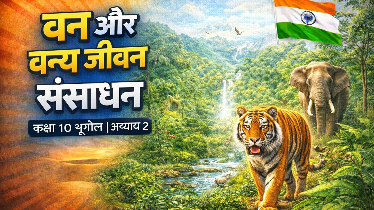 वन और वन्यजीवन संसाधन | Class 10 Geography | अध्याय 2 | NCERT Hindi