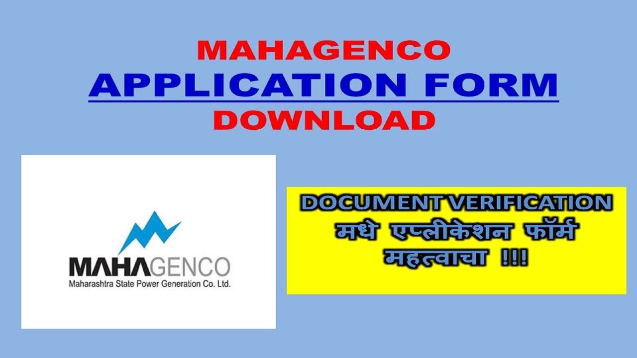 MAHAGENCO APPLICATION FORM DOWNLOAD ksa krycha