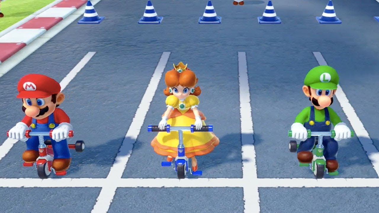 Super Mario Party - Square Off (Mario, Luigi, Peach & Daisy) | MarioGamers