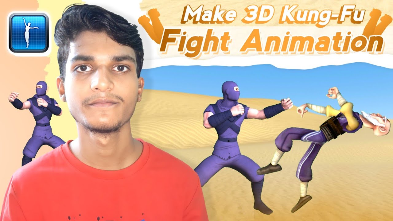 How to Make Kung-Fu Animation Videos using Pose Max || Make Fighting Animation Videos - 3D Animation