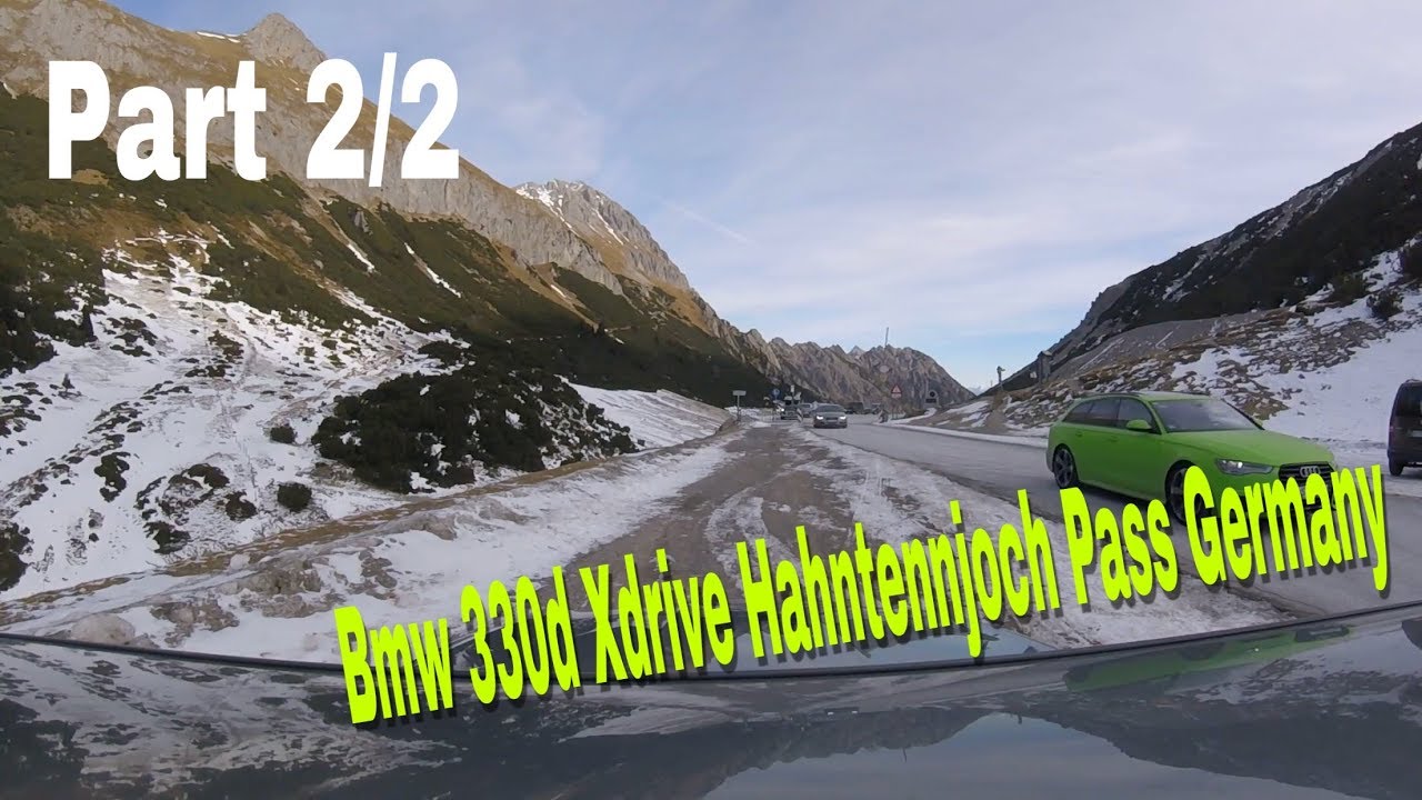 BMW 330d Xdrive 245ps 520Nm on Mountain Road (Hahntennjoch Pass Allgäu Germany) Part 2/2