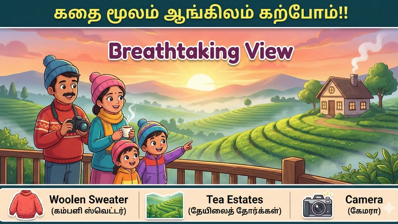 கதை மூலம் ஆங்கிலம் கற்போம்! | Spoken English in Tamil. 