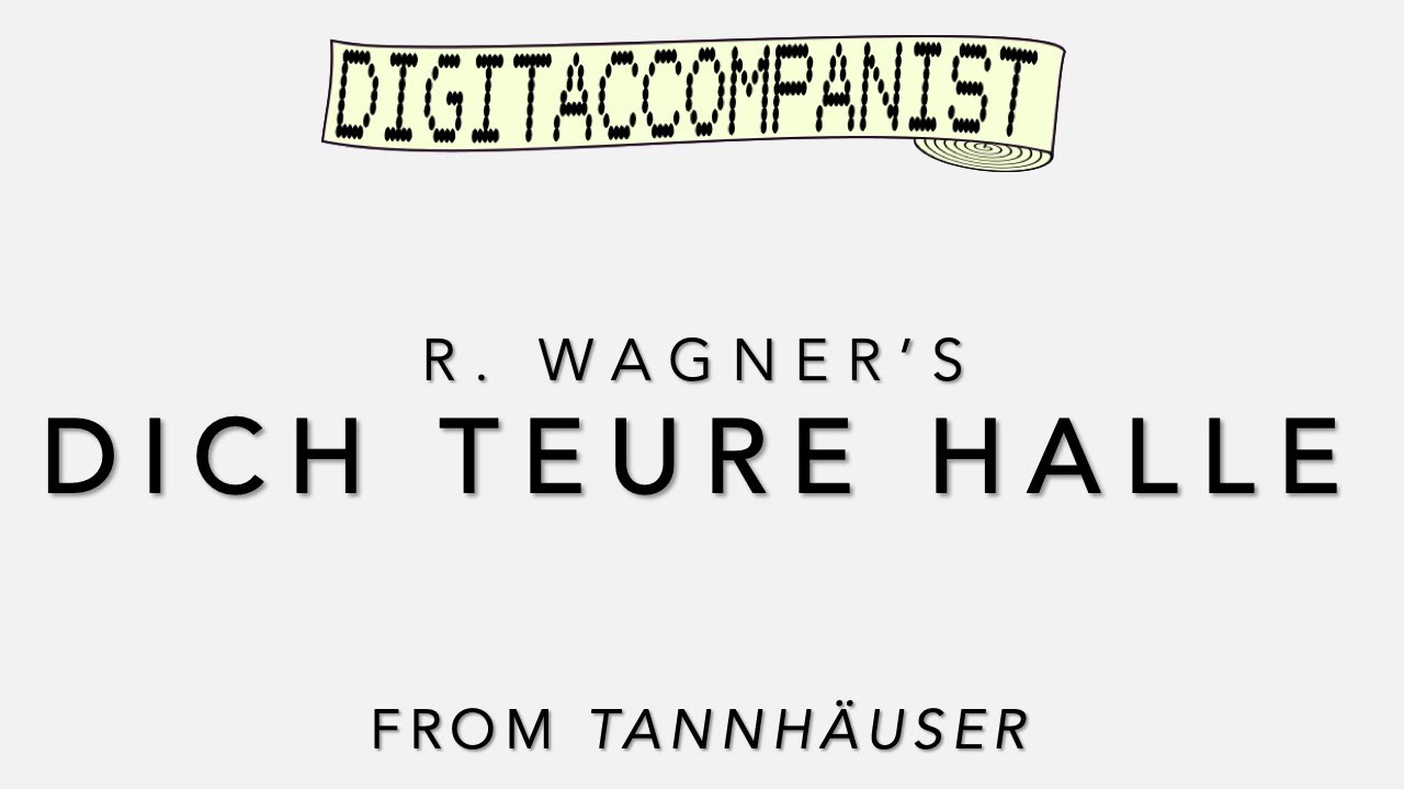 Dich teure Halle – Digital Accompaniment