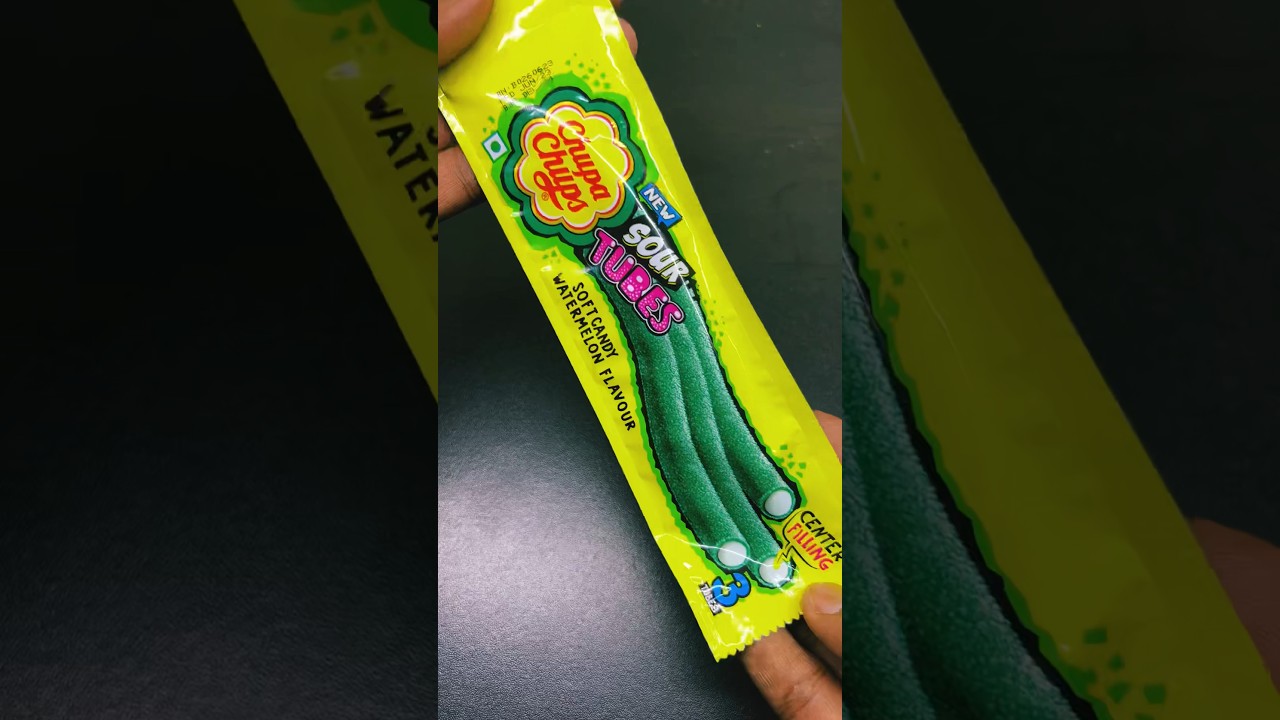 Chupa chups sour tubes soft candy video #viral #satisfying #yummy #asmr #surprise #kinderjoy #fun
