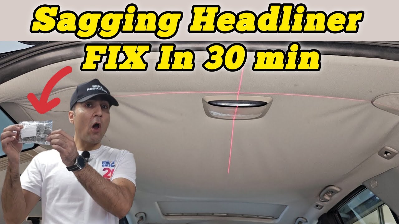 How I Fixed My Sagging Car Headliner In Minutes!