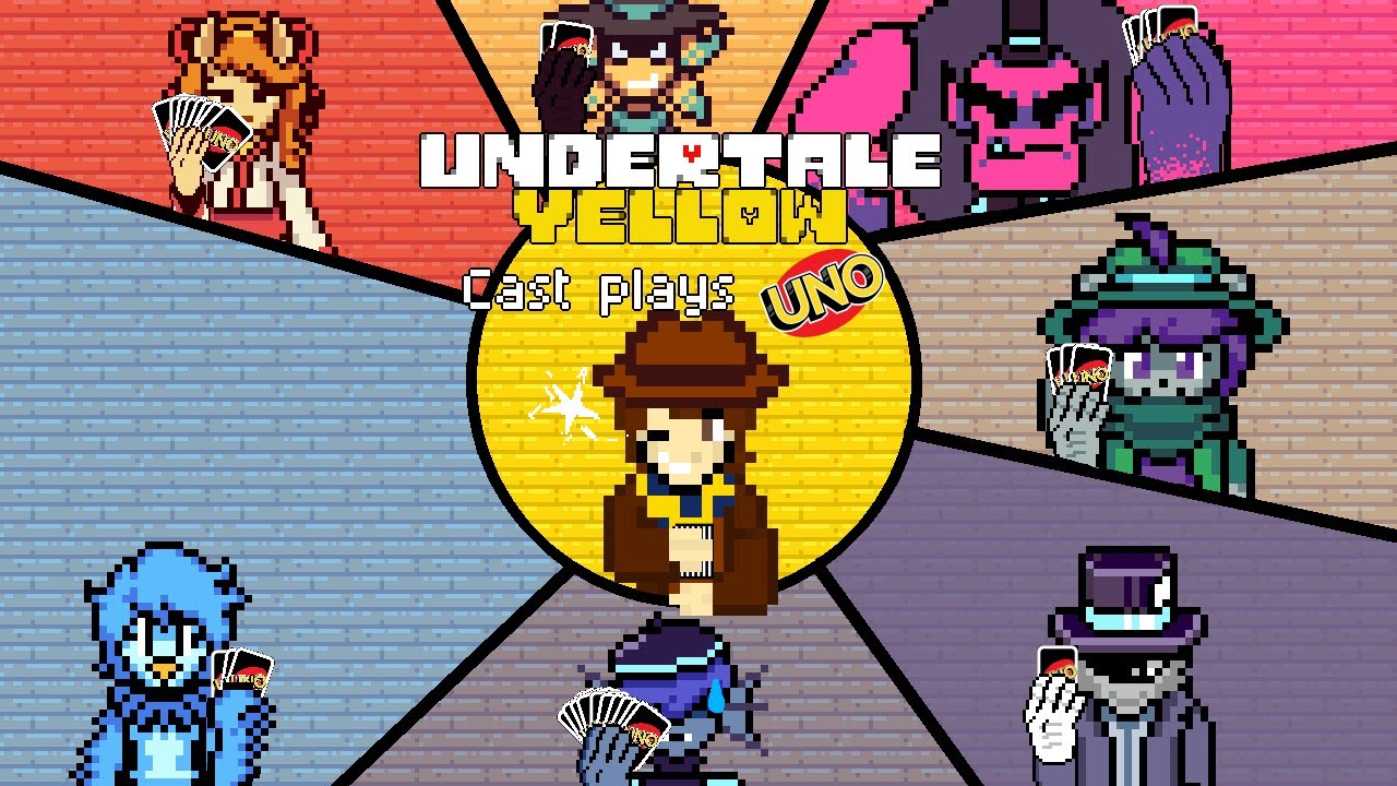 The Wild East Plays Uno! | Undertale Yellow sprite animation