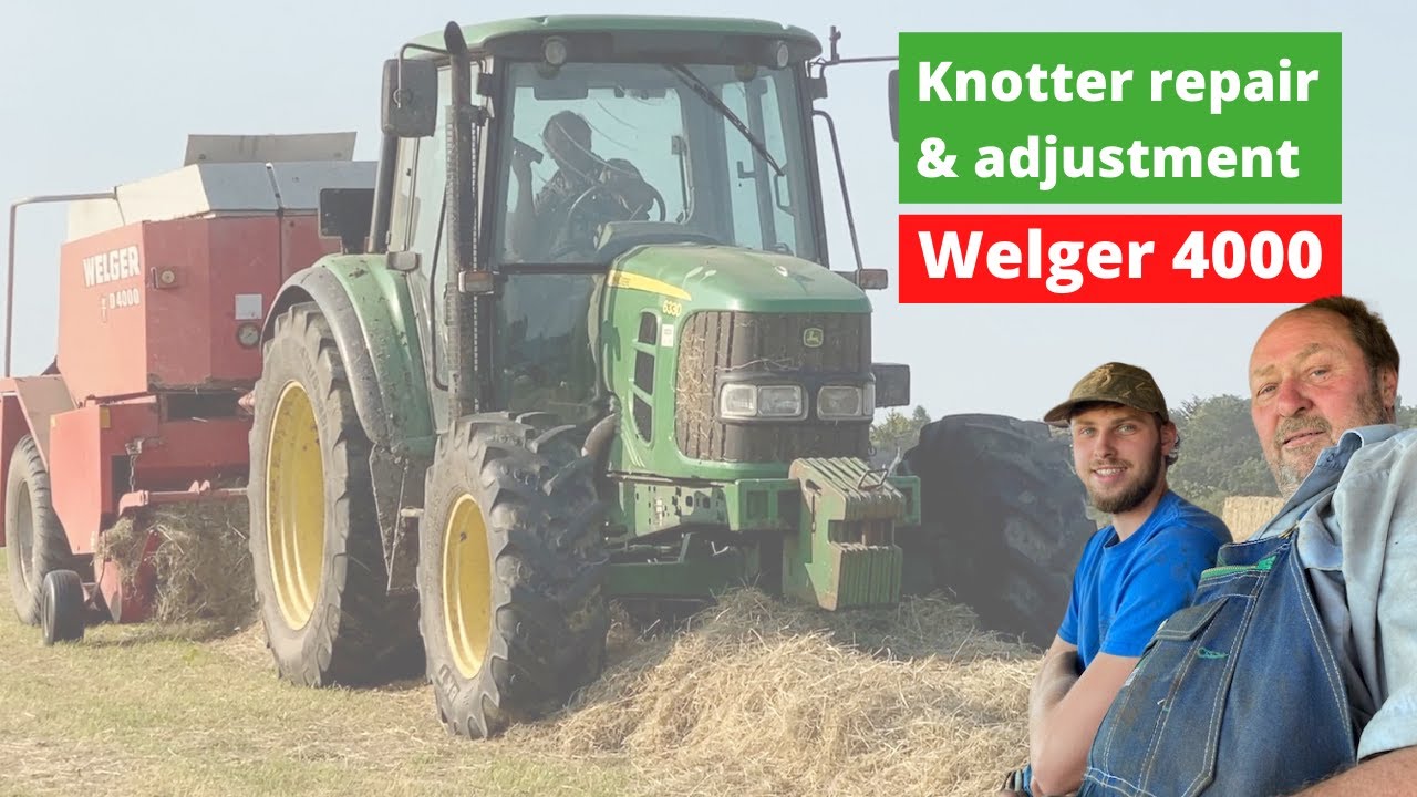 Welger Baler Knotter adjustment - farming equipment repairs