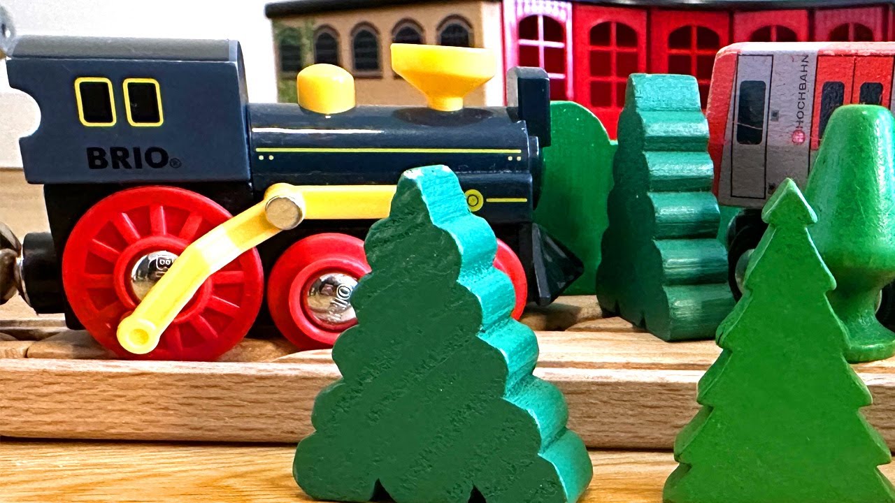 Die Züge entdecken eine neue Strecke | Brio Spielzeug aus Holz für Kinder – Echtzeit Spielfolge