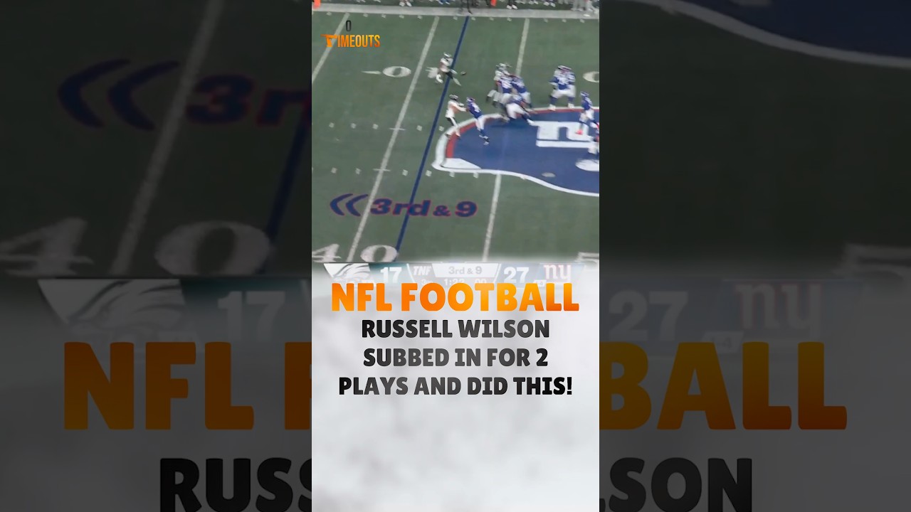 RUSSELL WILSON SUBBED IN FOR 2 PLAYS AND DID THIS!